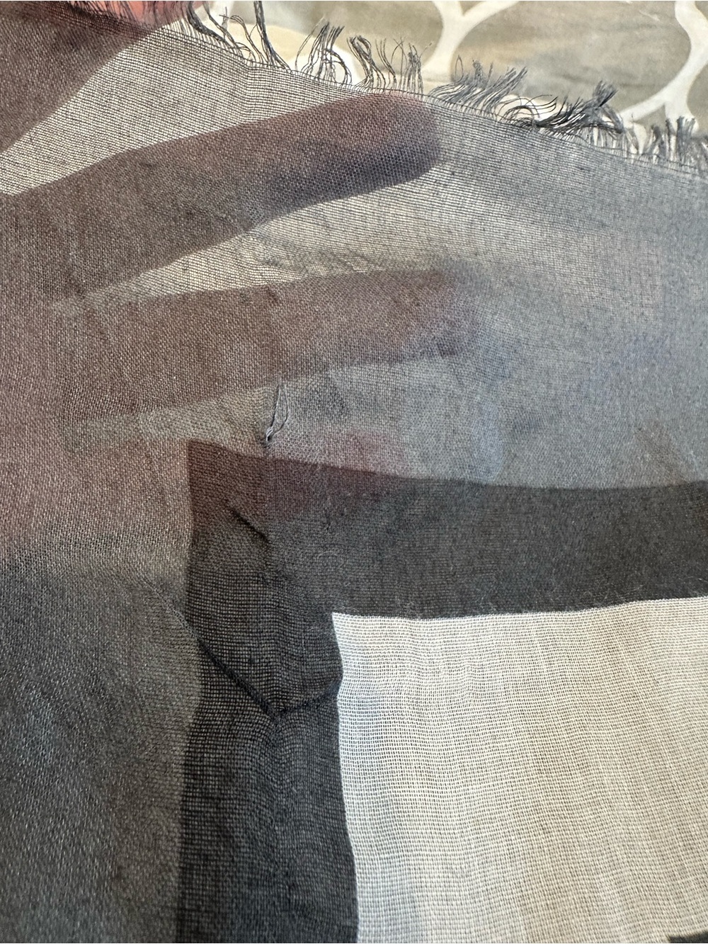 Burberry Black and White Animal Print Silk Square Scarf - Picture 12 of 12